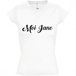 Tee shirt femme pour couple moi jane moi tarzan