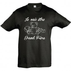 Tee shirt nounours ourson je vais être grand frère