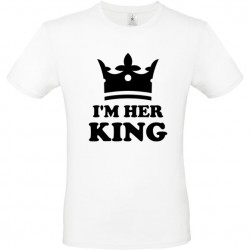 T shirt personnalisé homme I am her king