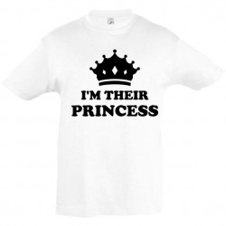 T shirt enfant personnalisé fille I am their princess