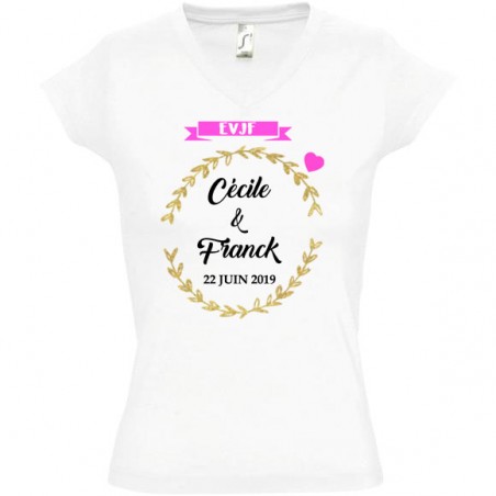 T-shirt Enterrement De Vie De Jeune Fille - Modèle 'Équipe De Mariée 044', Plusieurs Tailles (S à 3XL), Polyester