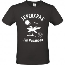 Tee shirt je peux pas j'ai vacances ref 3
