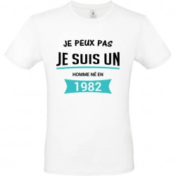 T shirt je peux pas j'ai anniversaire à personnaliser