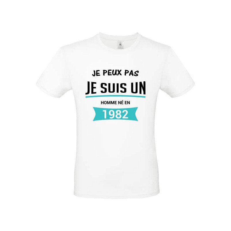 T shirt je peux pas j'ai anniversaire à personnaliser
