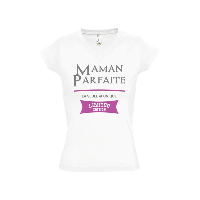 T shirt Maman Parfaite limited edition personnalisé