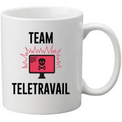 Mug blanc Team Télétravail
