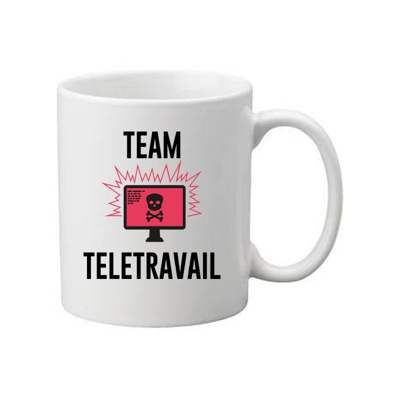 Mug blanc Team Télétravail