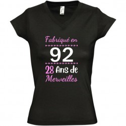 T shirt femme anniversaire fabriqué en