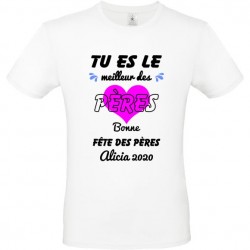 T shirt Tu es le meilleur des pères bonne fête des père