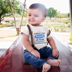 T shirt enfant Great job Papa je suis parfait