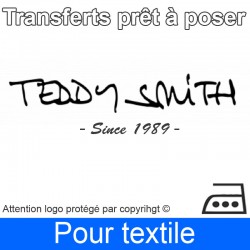 Transfert Logo marque Teddy Smith prêt à poser