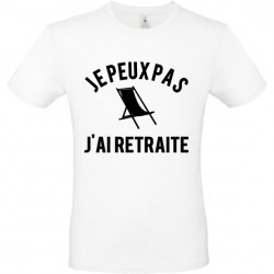 Tee shirt je peux pas j'ai retraite
