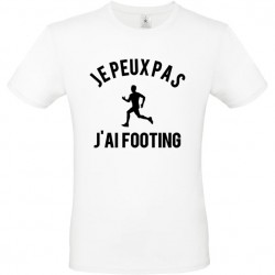 Tee shirt je peux pas j'ai footing