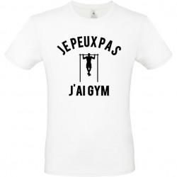 Tee shirt je peux pas j'ai gym homme