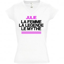 T shirt femme legend à personnaliser
