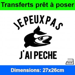 Sticker transfert je peux pas j'ai pêche ref 2