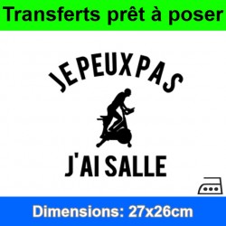 Sticker transfert je peux pas j'ai salle
